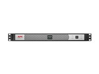 APC Smart-UPS SC SCL500RMI1UNC - UPS (kan monteras i rack) - AC 230 V - 400 Watt - 500 VA - Ethernet 10/100, USB - utgångskontakter: 4 - 1U - svart, silver - för P/N: AR106V, AR4018SPX432, AR4024SP, AR4024SPX429, AR4024SPX431, AR4024SPX432 SCL500RMI1UNC