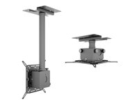 Multibrackets M Pro HD Series - Monteringssats (justerbar monteringsarm, projektorfäste) - för projektor - svart - takmonterbar 7350105210587