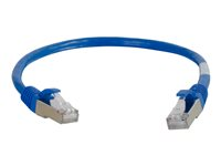 C2G Cat5e Booted Shielded (STP) Network Patch Cable - Patch-kabel - RJ-45 (hane) till RJ-45 (hane) - 2 m - STP - CAT 5e - formpressad - blå 83771