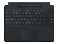 Microsoft Surface Pro Signature Keyboard - Tangentbord - med pekplatta, accelerometer, Förvarings- och laddningsfack för Surface Slim Pen 2 - nordiskt (danska/finska/norska/svenska) - svart - kommersiell - med Slim Pen 2 - för Surface Pro 8, Pro X 8X8-00009