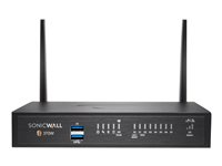 SonicWall TZ370W - Advanced Edition - säkerhetsfunktion - 1GbE - Wi-Fi 5 - 2.4 GHz, 5 GHz - SonicWall säkerhetsuppgradering, plusprogram (2 år) - skrivbord 02-SSC-6838