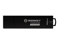 IronKey D300S Managed - USB flash-enhet - krypterat - FIPS 140-2 Level 3 - 128 GB - USB 3.1 Gen 1 - TAA-kompatibel IKD300SM/128GB