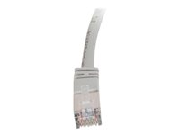 C2G Cat5e Booted Shielded (STP) Network Patch Cable - Patch-kabel - RJ-45 (hane) till RJ-45 (hane) - 3 m - STP - CAT 5e - formpressad - grå 83752