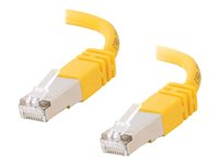 C2G Cat5e Booted Shielded (STP) Network Patch Cable - Patch-kabel - RJ-45 (hane) till RJ-45 (hane) - 10 m - STP - CAT 5e - formpressad - gul 83821