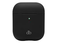 dbramante1928 Costa Rica - Fodral laddningsfodral för trådlösa öronsnäckor - silikon, återvunnen plast - nattsvart - för Apple AirPods (2a generation) CRAPNIBL1480