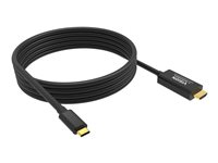 VISION - Adapterkabel - USB-C hane till HDMI hane - 2 m - svart - 8K UHD-stöd (7680 x 4320) TC 2MUSBCHDMI8K/BL