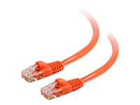 C2G Enhanced Cat5E 350MHz Snagless Patch Cable - Patch-kabel - RJ-45 (hane) till RJ-45 (hane) - 30 m - CAT 5e - formpressad, hakfri, tvinnad - orange 83612