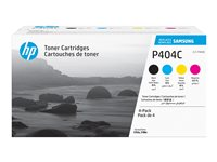 HP CLT-P404C - 4-pack - svart, gul, cyan, magenta - original - tonerkassett (SU365A) - för Samsung CLX-3302, 3303, 3304, 3307; Xpress SL-C432, C433, C462, C463, C467, C482, C483 SU365A