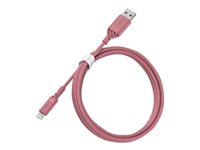 OtterBox Standard - Lightning-kabel - USB hane till Lightning hane - 1 m - lillarosa 78-52639