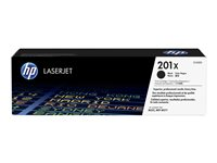 HP 201X - Lång livslängd - svart - original - LaserJet - tonerkassett (CF400X) - för Color LaserJet Pro M252dn, M252dw, M252n, MFP M277c6, MFP M277dw, MFP M277n CF400X