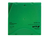 HPE RW Data Cartridge - LTO Ultrium 8 - 12 TB / 30 TB - grön - för StoreEver LTO-8 Ultrium 30750, LTO-8 Ultrium 30750 TAA Q2078A