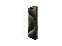 Belkin ScreenForce UltraGlass 2 - Skärmskydd för mobiltelefon - 9H, behandlat - glas - för Apple iPhone 15 Pro OVA133ZZ