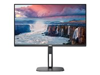 AOC Value-line 24V5C/BK - V5 series - LED-skärm - 24" (23.8" visbar) - 1920 x 1080 Full HD (1080p) @ 75 Hz - IPS - 300 cd/m² - 1000:1 - 4 ms - HDMI, DisplayPort, USB-C - högtalare - svart 24V5C/BK