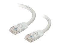 C2G Cat5e Booted Unshielded (UTP) Network Patch Cable - Patch-kabel - RJ-45 (hane) till RJ-45 (hane) - 5 m - UTP - CAT 5e - formpressad, hakfri, tvinnad - vit 83265
