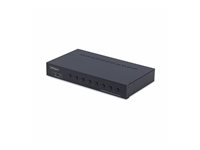StarTech.com 8-Port HDMI KVM Switch w/1U Rack Mount Kit, 4K 60Hz - Omkopplare för tangentbord/video/mus - 8 x KVM port(s) - 1 lokal användare - skrivbordsmodell - TAA-kompatibel R8AH202-KVM-SWITCH