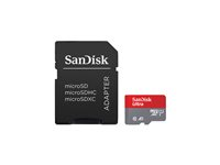 SanDisk Ultra - Flash-minneskort (microSDXC till SD-adapter inkluderad) - 1 TB - A1 / UHS Class 1 / Class10 - mikroSDXC UHS-I SDSQUAC-1T00-GN6MA