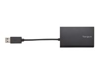 Targus - Hubb - 3 x SuperSpeed USB 3.0 + 1 x 10/100/1000 - skrivbordsmodell ACH122EUZ