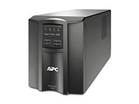 APC Smart-UPS 1000 LCD - UPS - AC 230 V - 700 Watt - 1000 VA - RS-232, USB - utgångskontakter: 8 - svart SMT1000I-6W