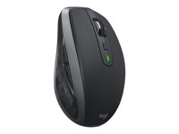 Logitech MX Anywhere 2S - Mus - laser - 7 knappar - trådlös - 2.4 GHz, Bluetooth - trådlös USB-mottagare - grafit 910-006211