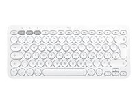 Logitech K380 Multi-Device Bluetooth Keyboard - Tangentbord - trådlös - Bluetooth 3.0 - nordiskt (danska/finska/norska/svenska) - offwhite 920-010403