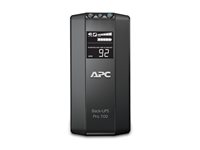 APC Back-UPS RS LCD 700 Master Control - UPS - AC 120 V - 420 Watt - 700 VA - USB - utgångskontakter: 6 - svart - för P/N: AR106SH4, AR106SH6, AR109SH4, AR109SH6, AR112SH4, AR112SH6, SCL500RM1UNC BR700G