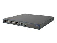 HPE 3100-24-PoE v2 EI Switch - Switch - Administrerad - 24 x 10/100 (PoE) + 2 x kombinations-Gigabit SFP - rackmonterbar - PoE JD313B