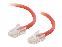 C2G Cat5e Non-Booted Unshielded (UTP) Network Crossover Patch Cable - Övergångskabel - RJ-45 (hane) till RJ-45 (hane) - 1 m - UTP - CAT 5e - tvinnad, enhetsstart - röd 83332