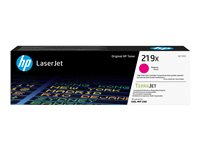 HP 219X - Lång livslängd - magenta - original - LaserJet - tonerkassett (W2193X) - för P/N: 499Q6F#BAZ, 499Q7F#BAZ, 499Q8F#B19, 499Q8F#BAZ, 499R0F#BAZ, 8D7L0A#BAZ W2193X