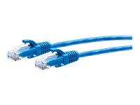 C2G 1ft (0.3m) Cat6a Snagless Unshielded (UTP) Slim Ethernet Network Patch Cable - Blue - Patch-kabel - RJ-45 (hane) till RJ-45 (hane) - 30 cm - 4.8 mm - UTP - CAT 6a - hakfri, formpressad - blå C2G30125