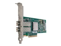 QLogic 8Gb FC Dual-port HBA for IBM System x - Värdbussadapter - PCIe x4 - 8Gb Fibre Channel x 2 - för System x3100 M5; x3250 M6; x32XX M2; x34XX; x3550 M2; x3650 M2; x3650 M4 HD; x3950 M2 42D0510