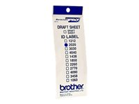 Brother ID2020 - 20 x 20 mm 12 etikett (er) stämpel-ID-etiketter ID2020