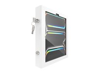 Compulocks iPad Pro M4 11" (2024), Apex Enclosure Brandable Floor Stand - Monteringssats (golvställ, hölje) - exponerad frontkamera - för surfplatta - märkningsbar - låsbar - metallram - vit - skärmstorlek: 11" - väggmonterbar - för Apple 11-inch iPad Pro (M4) 140W11PAPX4W