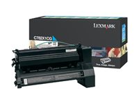 Lexmark - Extra lång livslängd - cyan - original - tonerkassett LCCP, LRP - för Lexmark C782dn, C782dtn, C782n, X782e, X782e MFP, X782e Page Plus Solution C782X1CG