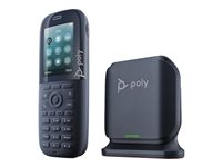 HP Poly Rove B2 Base Station and 30 Phone Handset Kit - Trådlös telefon med nummerpresentation/samtal väntar - DECT - 3-riktad samtalsförmåg - SIP, SIP v2, SIP over TLS, SIP över UDP, SIP över TCP, SDP, RTCP, RTP - svart 8J8W5AA#ABB
