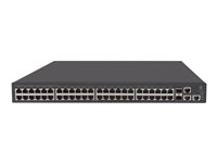 HPE FlexNetwork 5130-48G-PoE+-2SFP+-2XGT (370W) EI - Switch - L3 - Administrerad - 48 x 10/100/1000 (PoE+) + 2 x 10 Gigabit Ethernet SFP+ / 1 Gigabit Ethernet SFP+ + 2 x 10 Gigabit Ethernet - rackmonterbar - PoE+ (370 W) JG941A