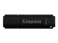 Kingston DataTraveler 4000 G2 Management Ready - USB flash-enhet - krypterat - FIPS 140-2 Level 3 - 128 GB - USB 3.0 - TAA-kompatibel DT4000G2DM/128GB