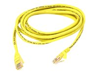 Belkin - Patch-kabel - RJ-45 (hane) till RJ-45 (hane) - 50 cm - UTP - CAT 5e - hakfri - gul - för Omniview SMB 1x16, SMB 1x8; OmniView SMB CAT5 KVM Switch A3L791B50CM-YLS