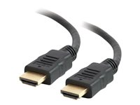 C2G 1.5ft HDMI Cable - High Speed 4K HDMI Cable - HDMI Cable with Ethernet - 4K 60Hz - M/M - HDMI-kabel med Ethernet - HDMI hane till HDMI hane - 45.7 cm - skärmad - svart 50606