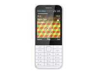 Nokia 225 - Mobiltelefon microSDHC kortplats - 320 x 240 pixlar ( 142 ppi ) - 2 Mpix - vit A00019405