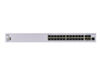 Cisco Business 350 Series CBS350-24XT - Switch - L3 - Administrerad - 24 x 10GBase-T + 4 x kombo 10 Gigabit SFP+ - rackmonterbar CBS350-24XT-EU