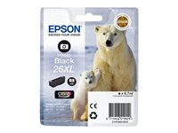 Epson 26XL - 8.7 ml - XL - foto-svart - original - blister med RF-larm/akustiskt larm - bläckpatron - för Expression Premium XP-510, 520, 600, 605, 610, 615, 620, 625, 700, 710, 720, 800, 810, 820 C13T26314020