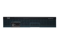 Cisco 2911 Voice Bundle - Router - röst/faxmodul 1GbE - WAN-portar: 3 - rackmonterbar, väggmonterbar C2911-CME-SRST/K9