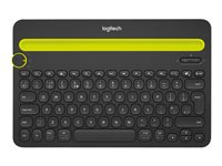 Logitech Multi-Device K480 - Tangentbord - trådlös - Bluetooth - Nordisk - svart 920-006362