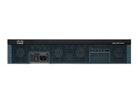 Cisco 2921 - Router 1GbE - WAN-portar: 3 - rackmonterbar C2921-AX/K9