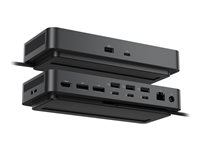 Dell Pro Thunderbolt 5 Smart Dock SD25TB5 - Dockningsstation - Thunderbolt 5 - HDMI, 2 x DP, 2 x Thunderbolt 5, USB-C - 1GbE, 2.5GbE - 330 Watt - BTO - med 3 års grundläggande maskinvaruservice med avancerat byte efter fjärrdiagnos DELL-SD25TB5