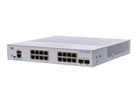 Cisco Business 350 Series CBS350-16T-2G - Switch - L3 - Administrerad - 16 x 10/100/1000 + 2 x Gigabit SFP - rackmonterbar CBS350-16T-2G-EU
