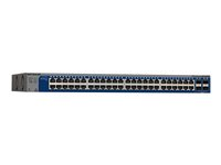 NETGEAR Smart GS752TXS - Switch - Administrerad - 48 x 10/100/1000 + 4 x 10 Gigabit SFP+ - skrivbordsmodell GS752TXS-100EUS