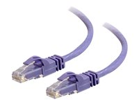 C2G Enhanced Cat6 550MHz Snagless Patch Cable - Patch-kabel - RJ-45 (hane) till RJ-45 (hane) - 20 m - CAT 6 - formpressad, hakfri, tvinnad - lila 83639