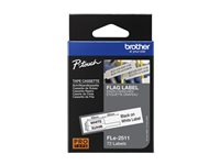 Brother FLe 2511 - Polyester - svart på vitt - 21 x 45 mm 72 etikett (er) (1 rulle/rullar x 72 matrisskurna etiketter - för Brother PT-P950NW; P-Touch PT-D800W, PT-P900W, PT-P950NW FLE2511