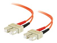 C2G - Patch-kabel - SC-läge (multi-mode) (hane) till SC-läge (multi-mode) (hane) - 3 m - fiberoptisk - 62,5/125 mikron 85020